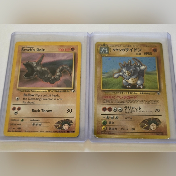 Pokémon TCG: Brocks Onix & Rhydon Lot